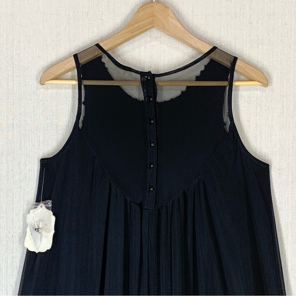 Altar’d State~NWT~Sleeveless Mini Shift Dress‎ w/ Crochet Accents~Black~Sz S - Picture 7 of 12